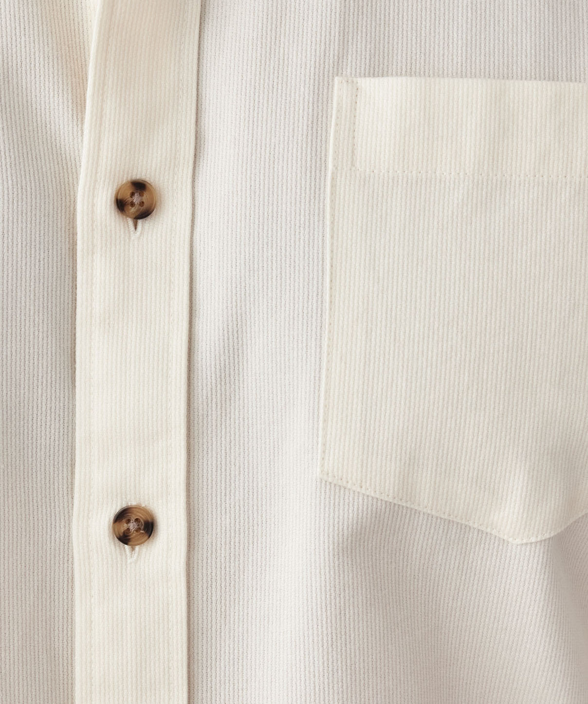Casual Bedford Long Sleeve Shirt - Off White-GAZMAN