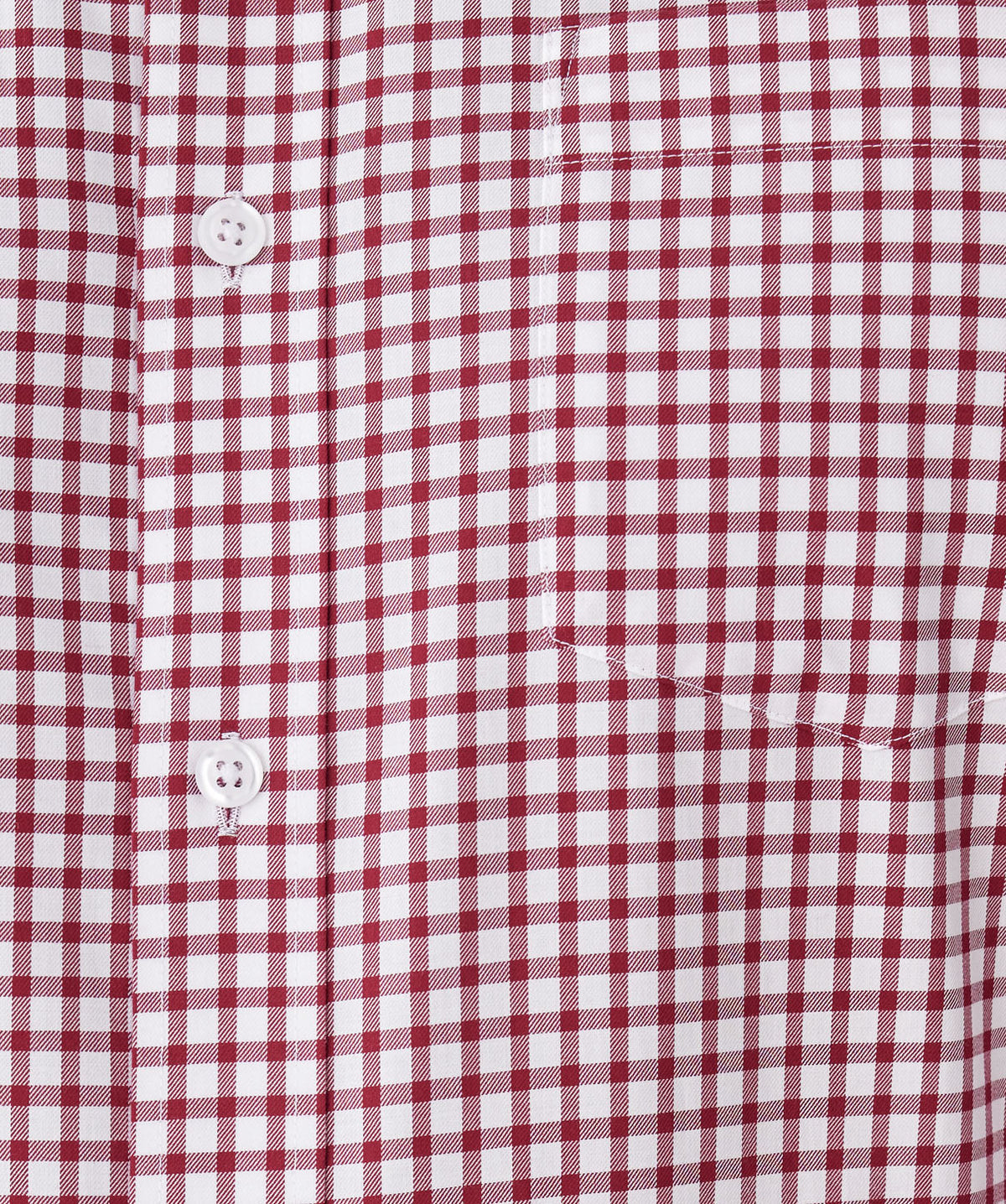 Easy Care Check Long Sleeve Shirt - Red-GAZMAN