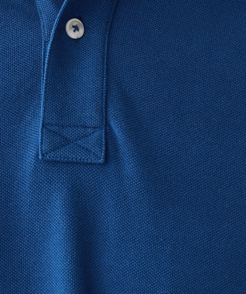 Classic Pique Polo - Blue Melange-GAZMAN