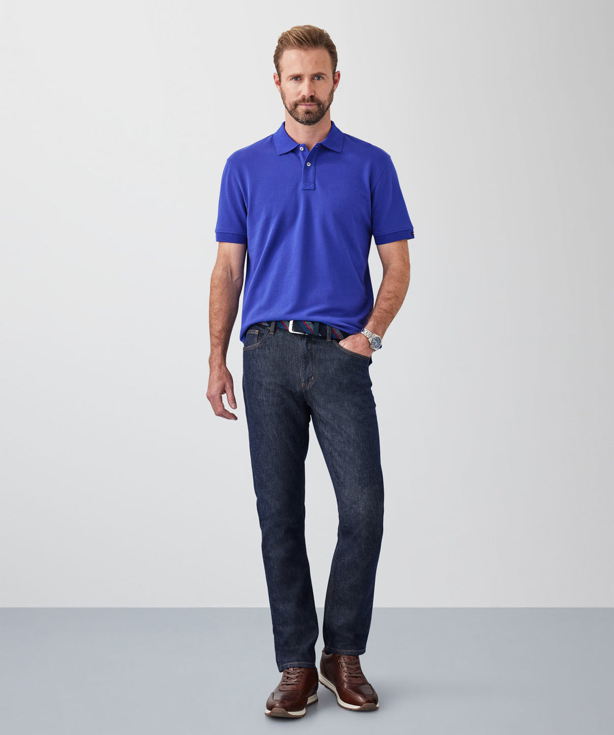 Classic Pique Polo - Cobalt-GAZMAN