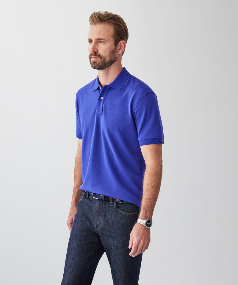 Classic Pique Polo - Cobalt-GAZMAN