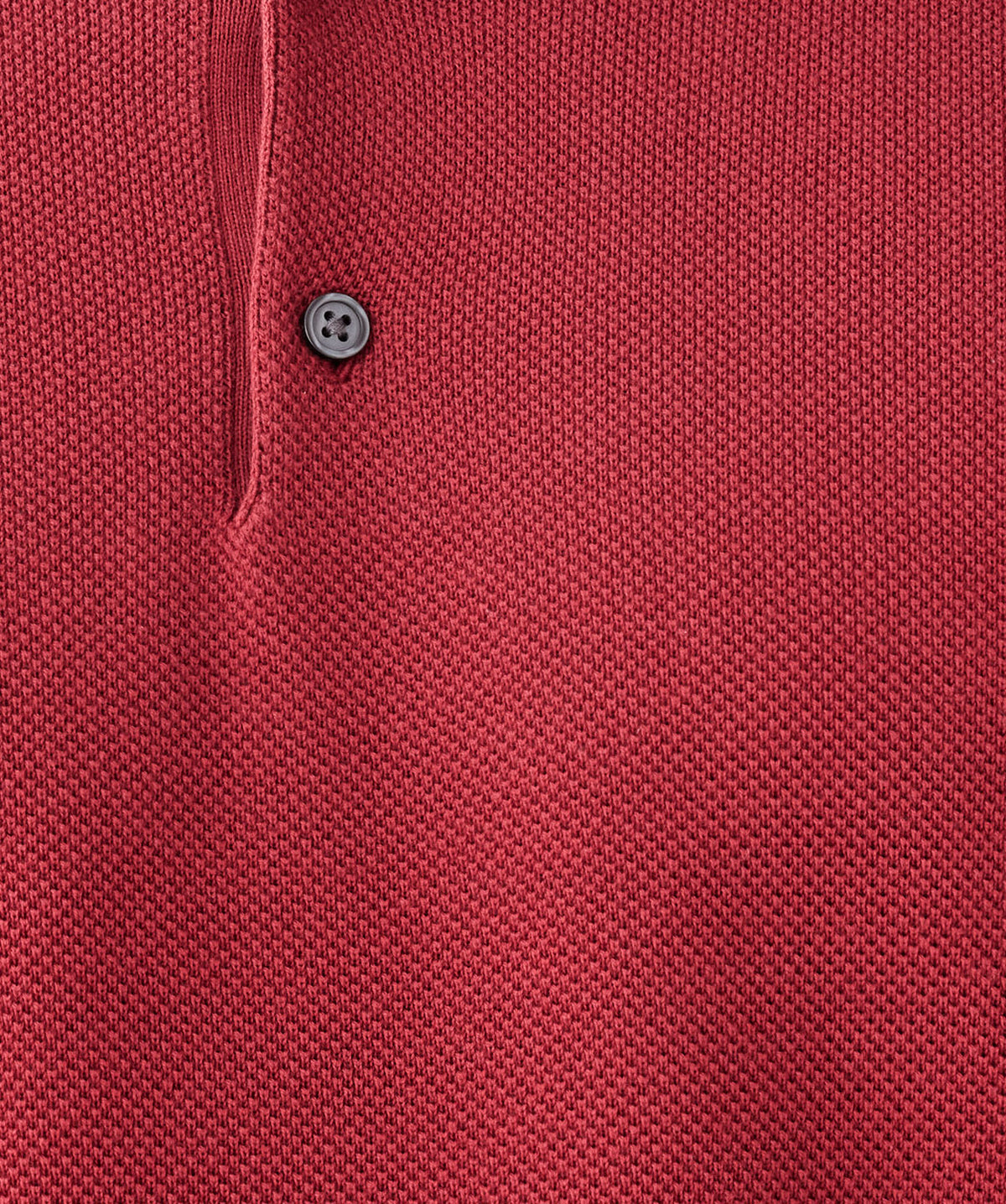 Textured Knit Polo - Red-GAZMAN