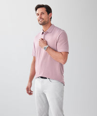 GAZFLEX Stripe Polo - Red-GAZMAN