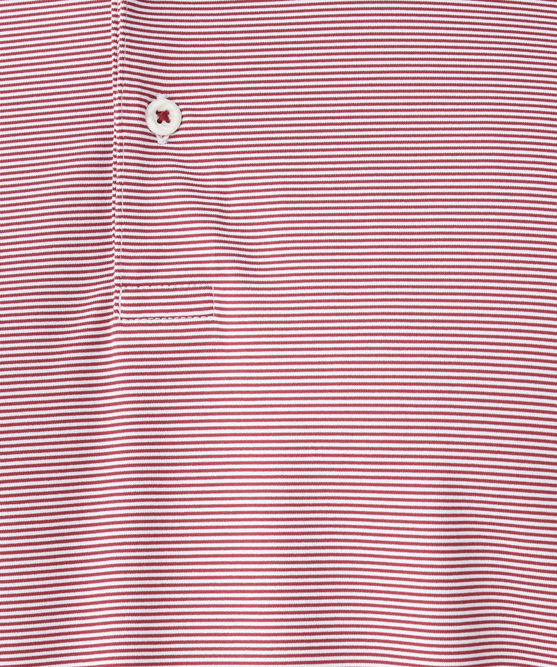 GAZFLEX Stripe Polo - Red-GAZMAN