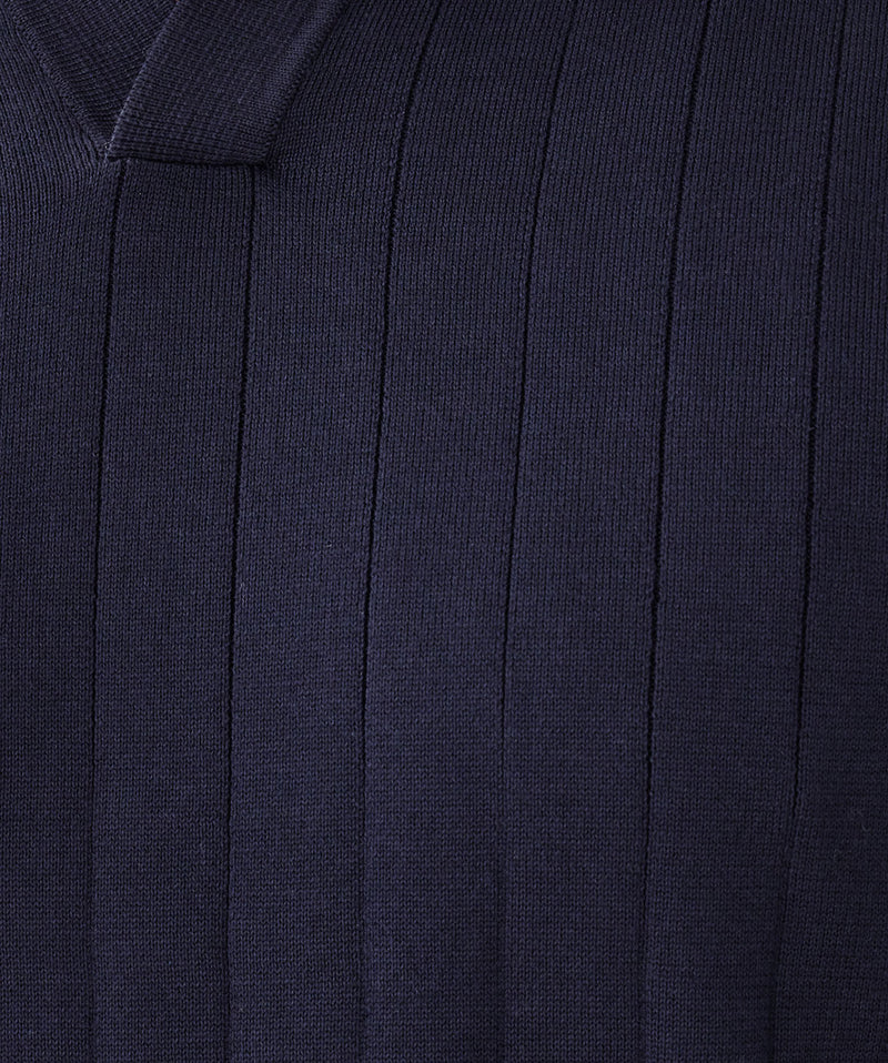 Resort Collar Polo - Navy-GAZMAN