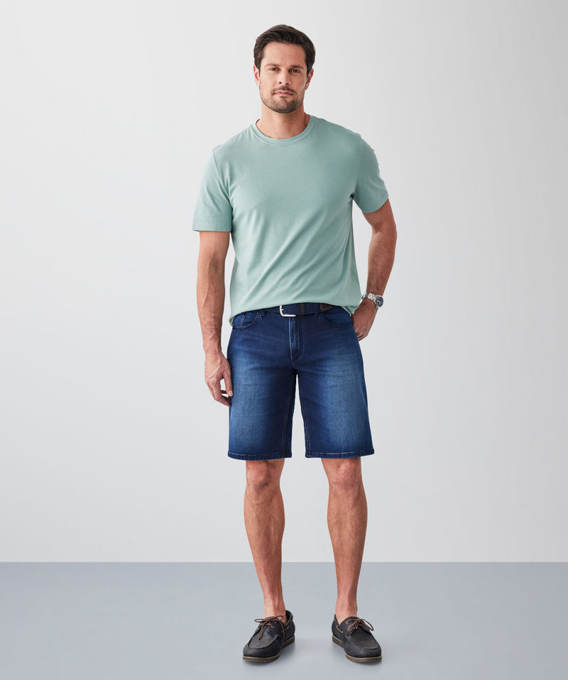Denim Shorts - Indigo-GAZMAN