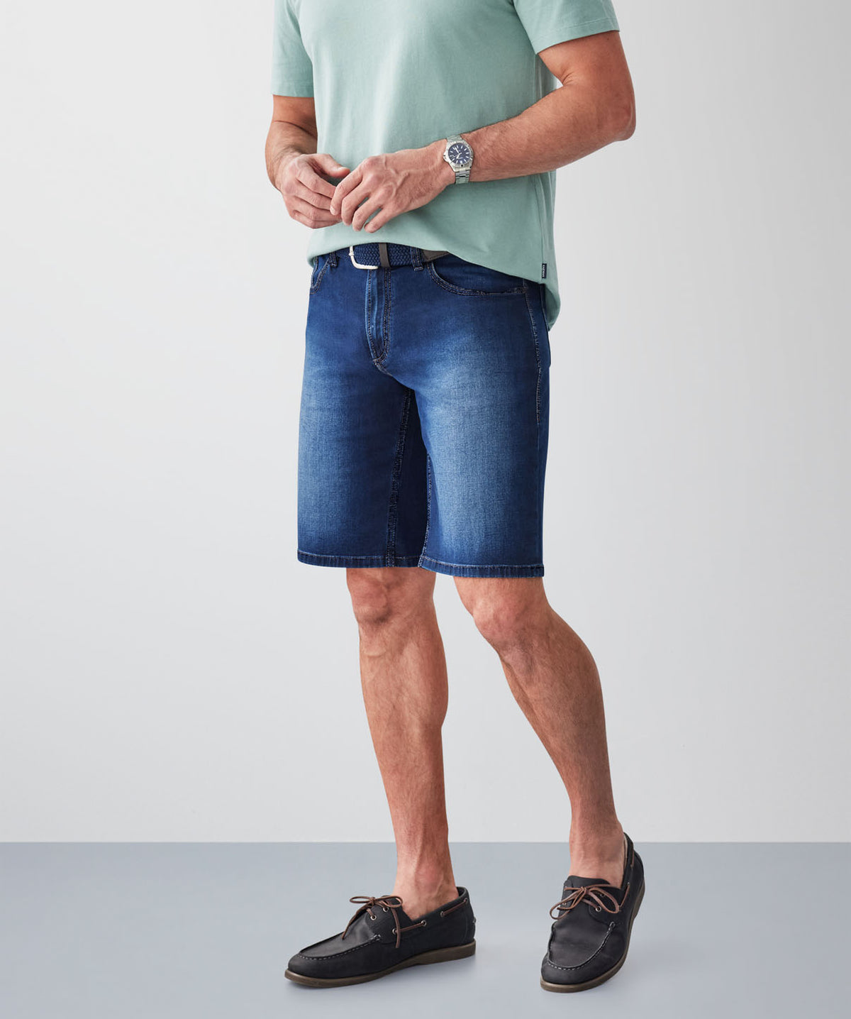 Denim Shorts - Indigo-GAZMAN