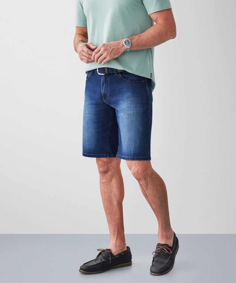 Denim Shorts - Indigo-GAZMAN