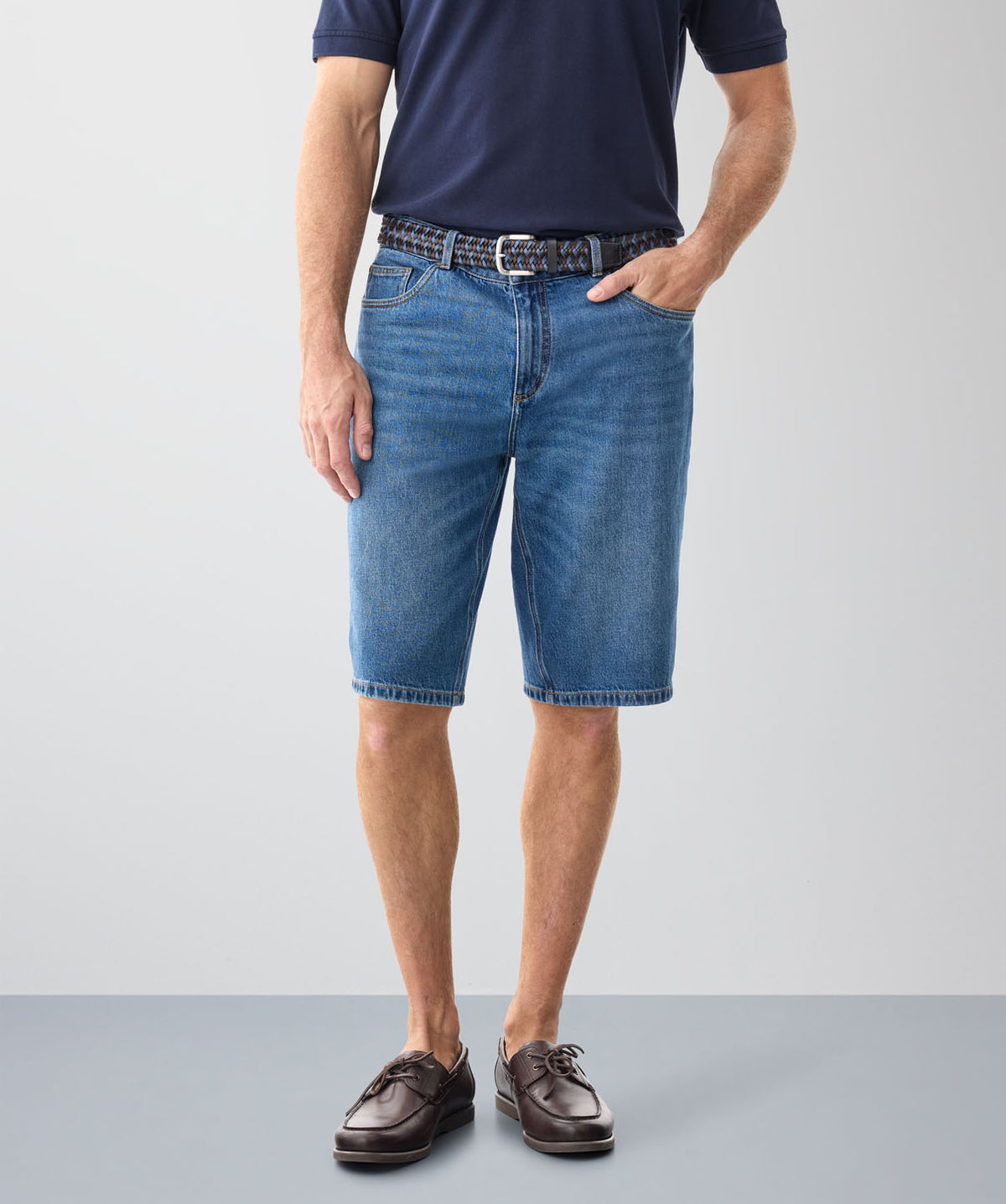 Denim Shorts - Indigo-GAZMAN