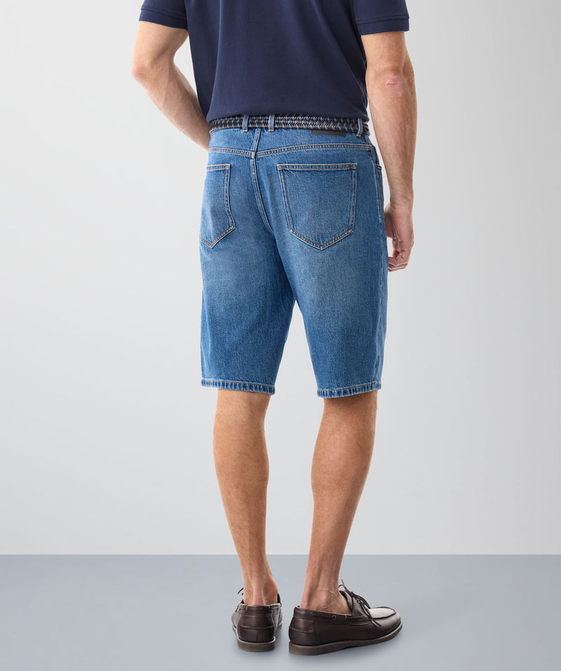 Denim Shorts - Indigo-GAZMAN
