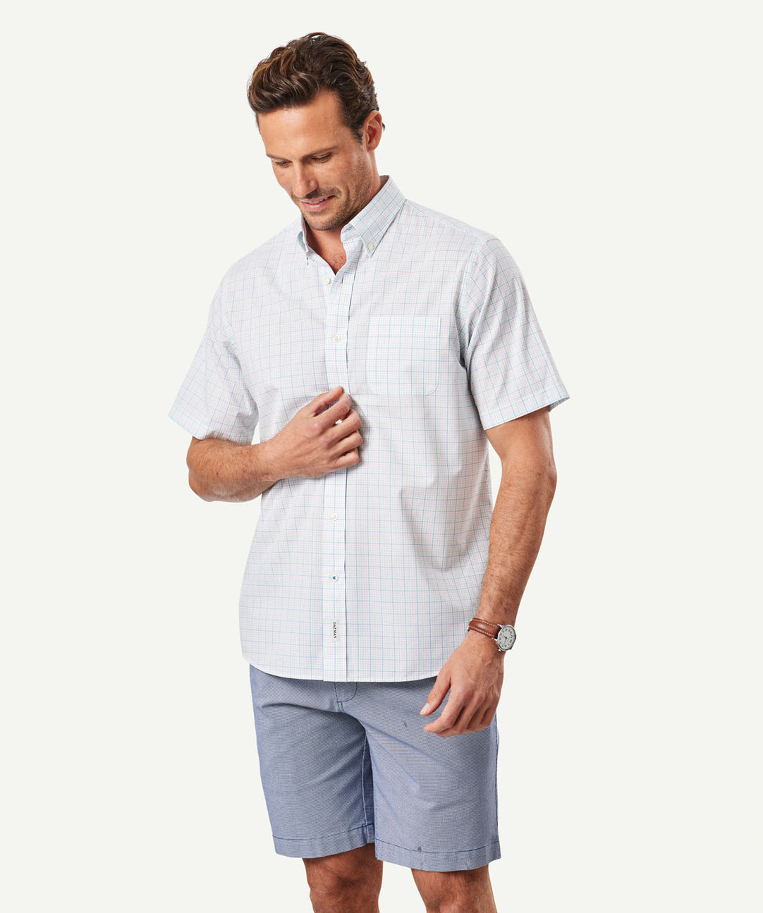 Casual Multi Check Short Sleeve Shirt Multi Check category_2