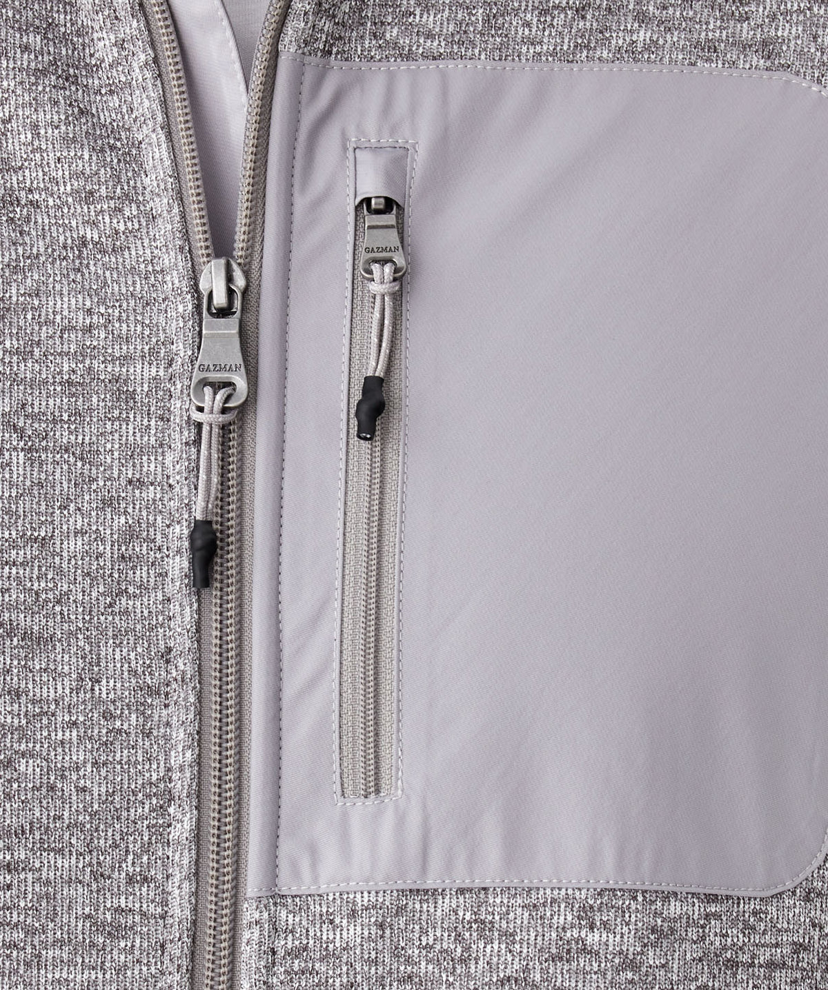 GAZFLEX Zip Through Sweat - Grey Melange-GAZMAN