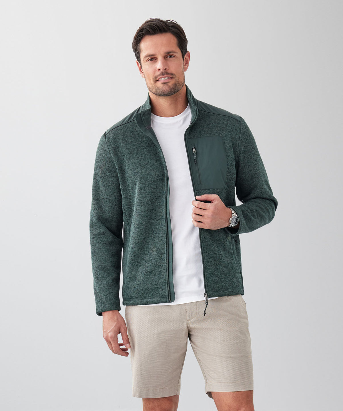 GAZFLEX Zip Through Sweat - Forest-GAZMAN