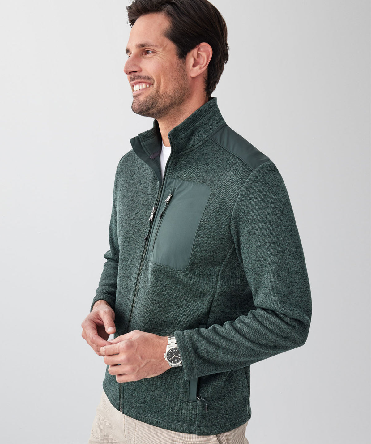 GAZFLEX Zip Through Sweat - Forest-GAZMAN