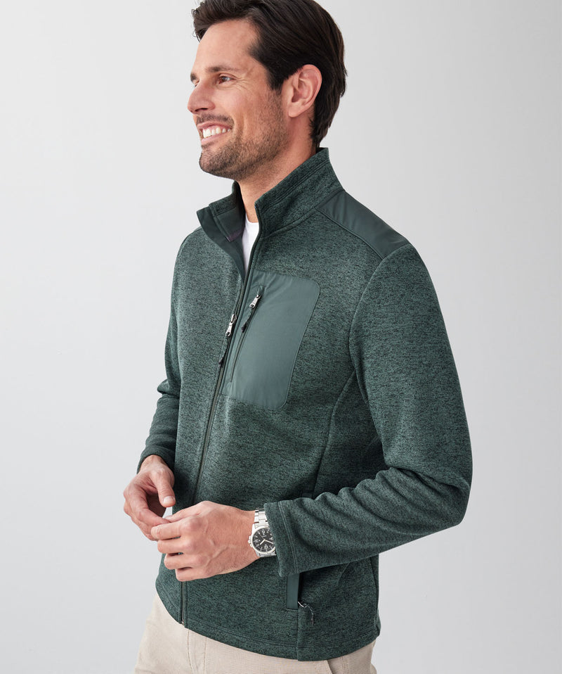 GAZFLEX Zip Through Sweat - Forest-GAZMAN