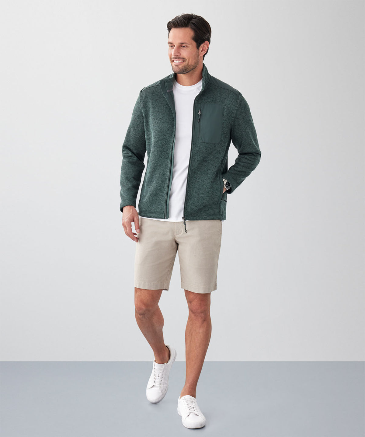 GAZFLEX Zip Through Sweat - Forest-GAZMAN