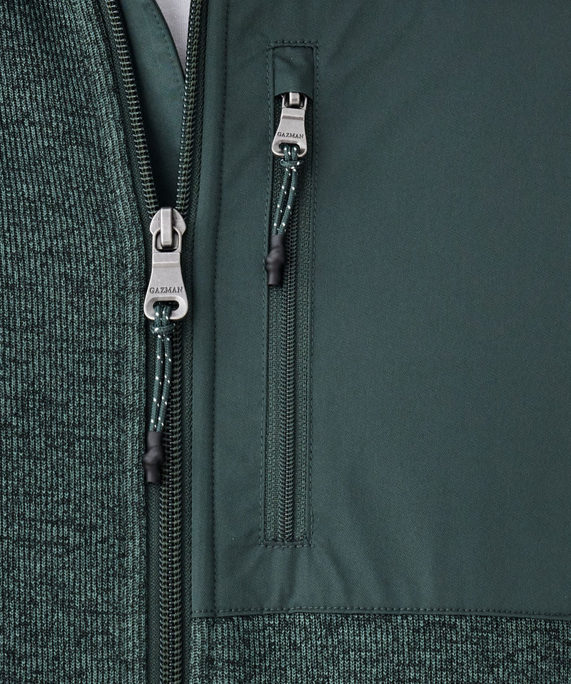 GAZFLEX Zip Through Sweat - Forest-GAZMAN