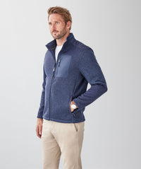 GAZFLEX Zip Through Sweat - Denim Mix-GAZMAN