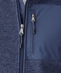 GAZFLEX Zip Through Sweat - Denim Mix-GAZMAN