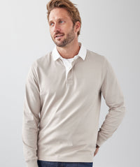 Plain Rugby Jumper - Taupe-GAZMAN