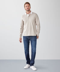 Plain Rugby Jumper - Taupe-GAZMAN