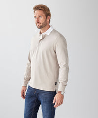 Plain Rugby Jumper - Taupe-GAZMAN