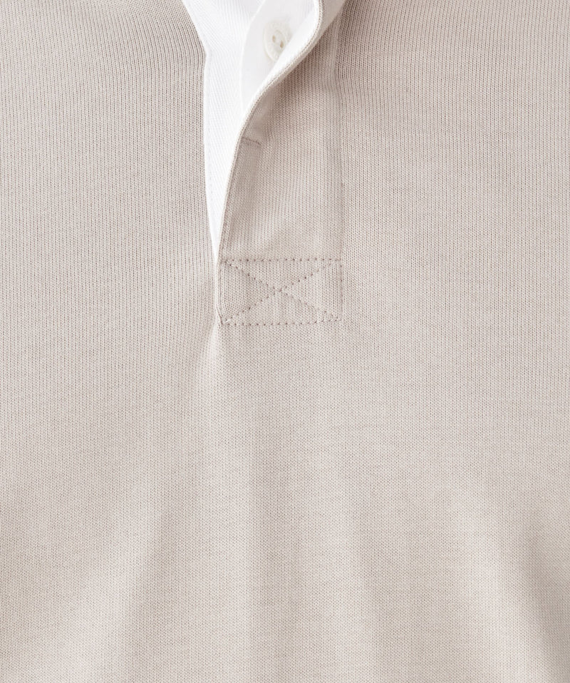 Plain Rugby Jumper - Taupe-GAZMAN