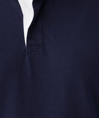Plain Rugby Jumper - Navy-GAZMAN