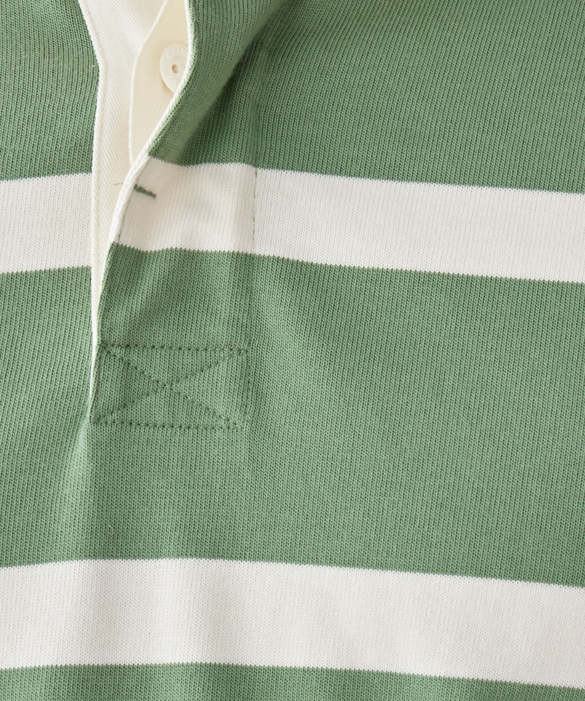Striped Rugby Jumper - Sage-GAZMAN