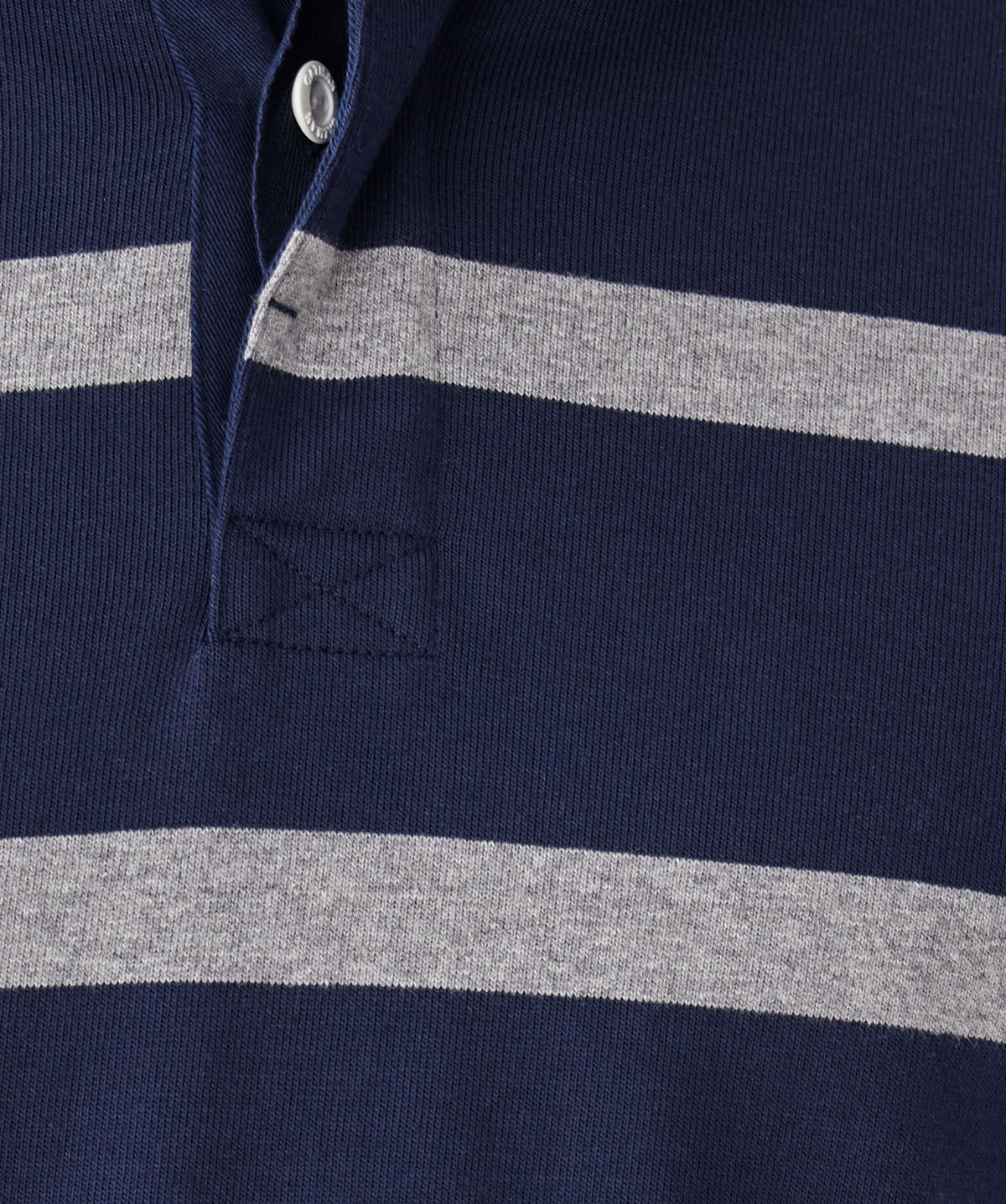 Striped Rugby Jumper - Navy-GAZMAN