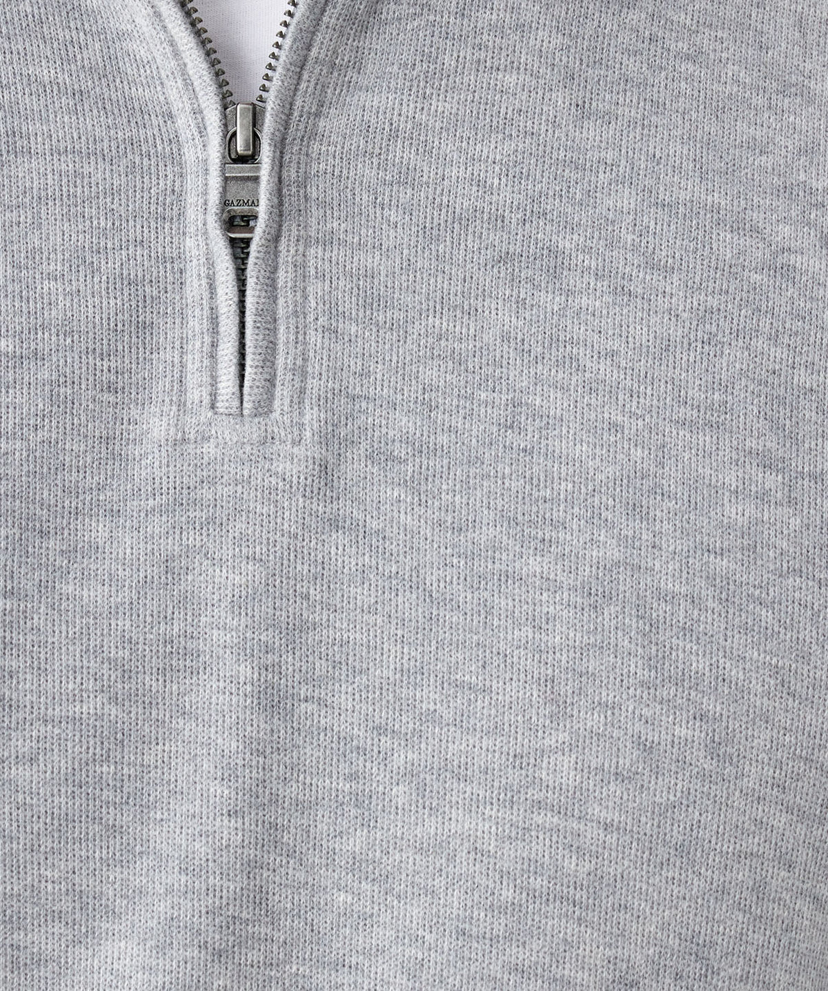 Half Zip Sweat - Grey Melange-GAZMAN