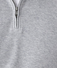 Half Zip Sweat - Grey Melange-GAZMAN