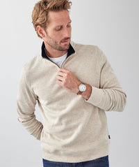 Half Zip Sweat - Sand-GAZMAN