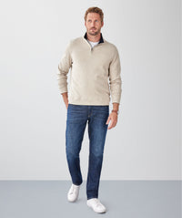 Half Zip Sweat - Sand-GAZMAN