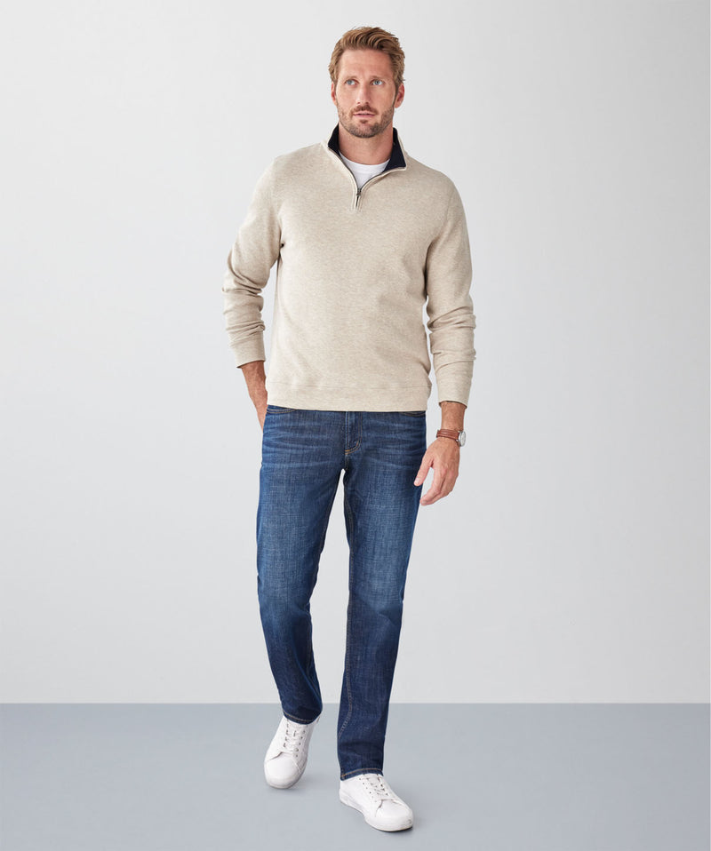 Half Zip Sweat - Sand-GAZMAN