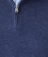 Half Zip Sweat - Navy-GAZMAN