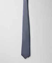 Silk Micro Pattern Tie - Navy-GAZMAN