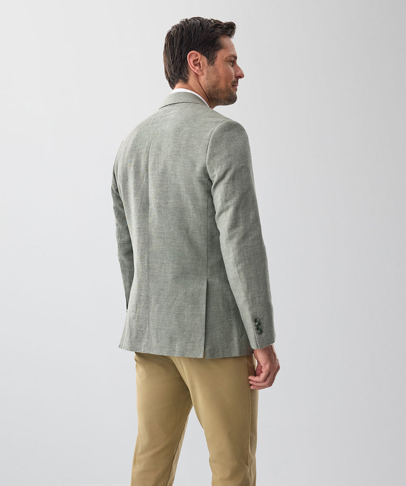 Linen Blend Sportscoat - Dark Forest-GAZMAN