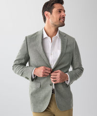 Linen Blend Sportscoat - Dark Forest-GAZMAN
