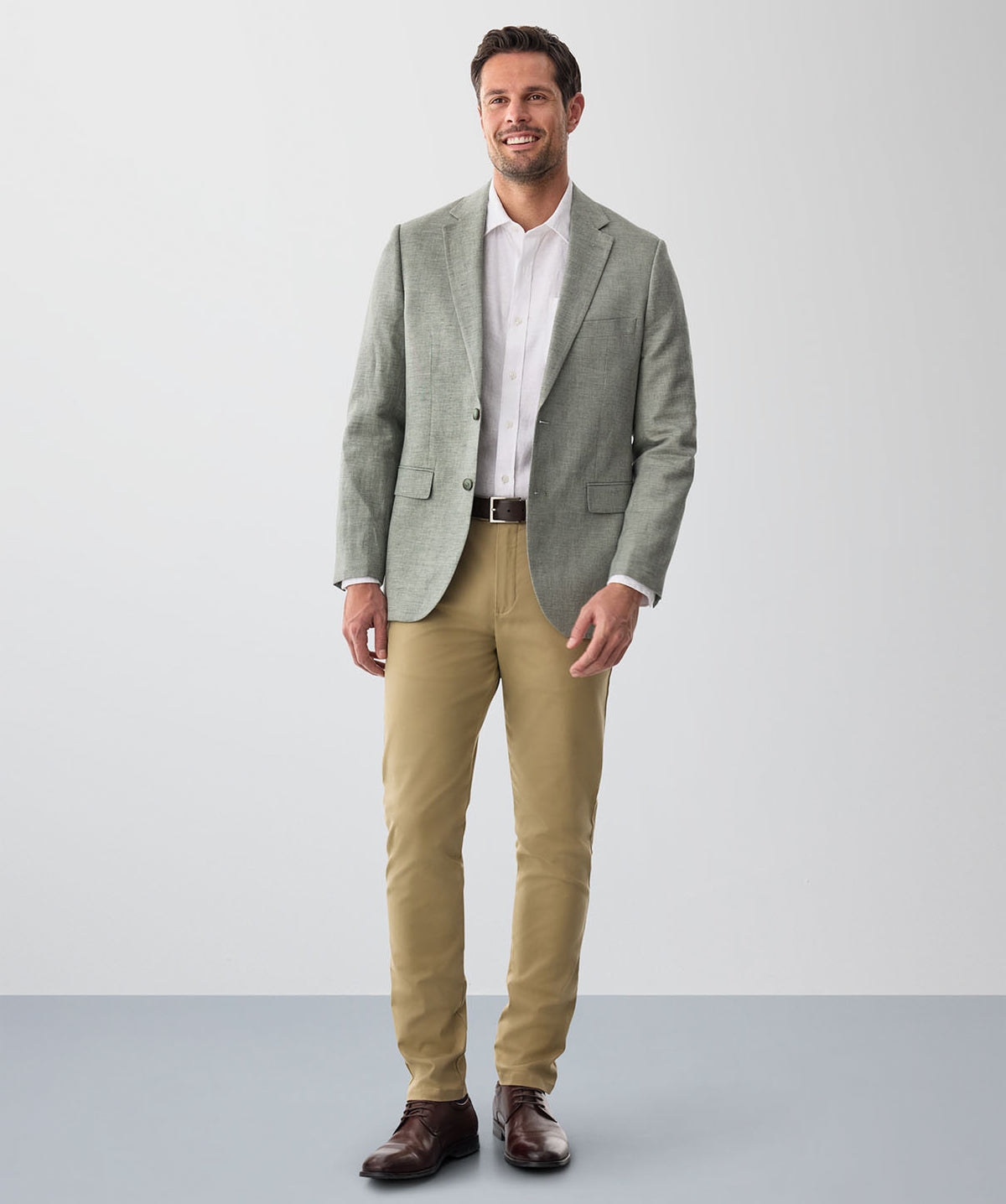 Linen Blend Sportscoat - Dark Forest-GAZMAN