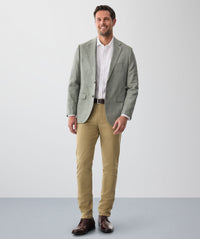 Linen Blend Sportscoat - Dark Forest-GAZMAN