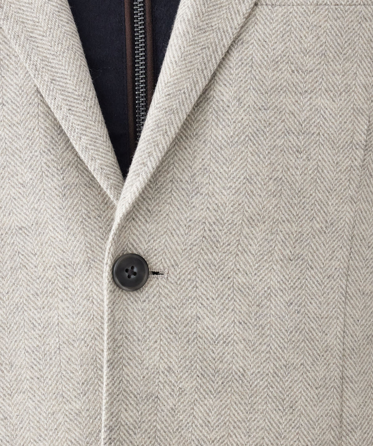 Wool Blend Unstructured Sports Jacket - Grey Melange-GAZMAN