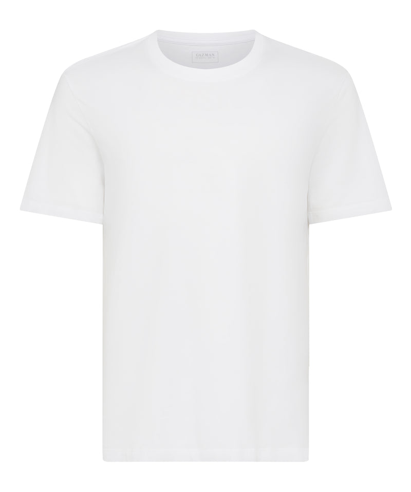 Basic Crew T-shirt - White-GAZMAN