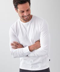 Long Sleeve T-Shirt - White-GAZMAN