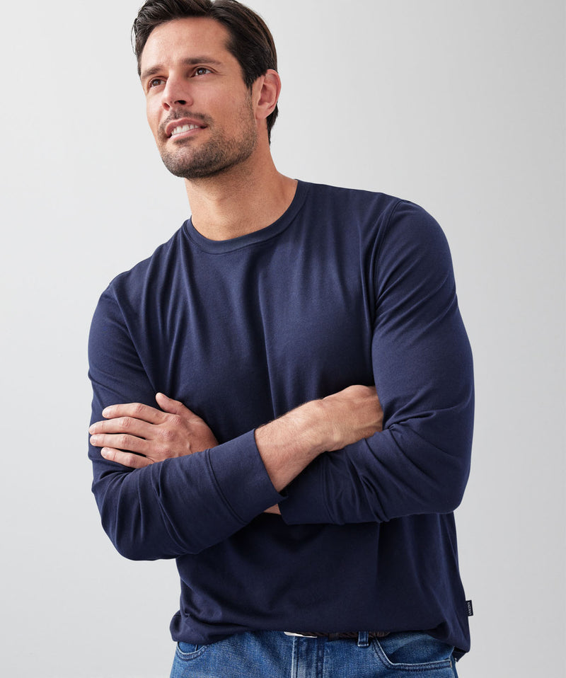 Long Sleeve T-Shirt - Dark Navy-GAZMAN