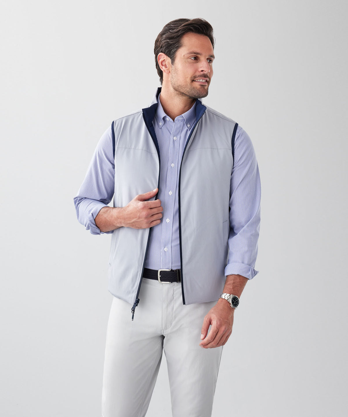 GAZFLEX Reversible Vest - Navy-GAZMAN