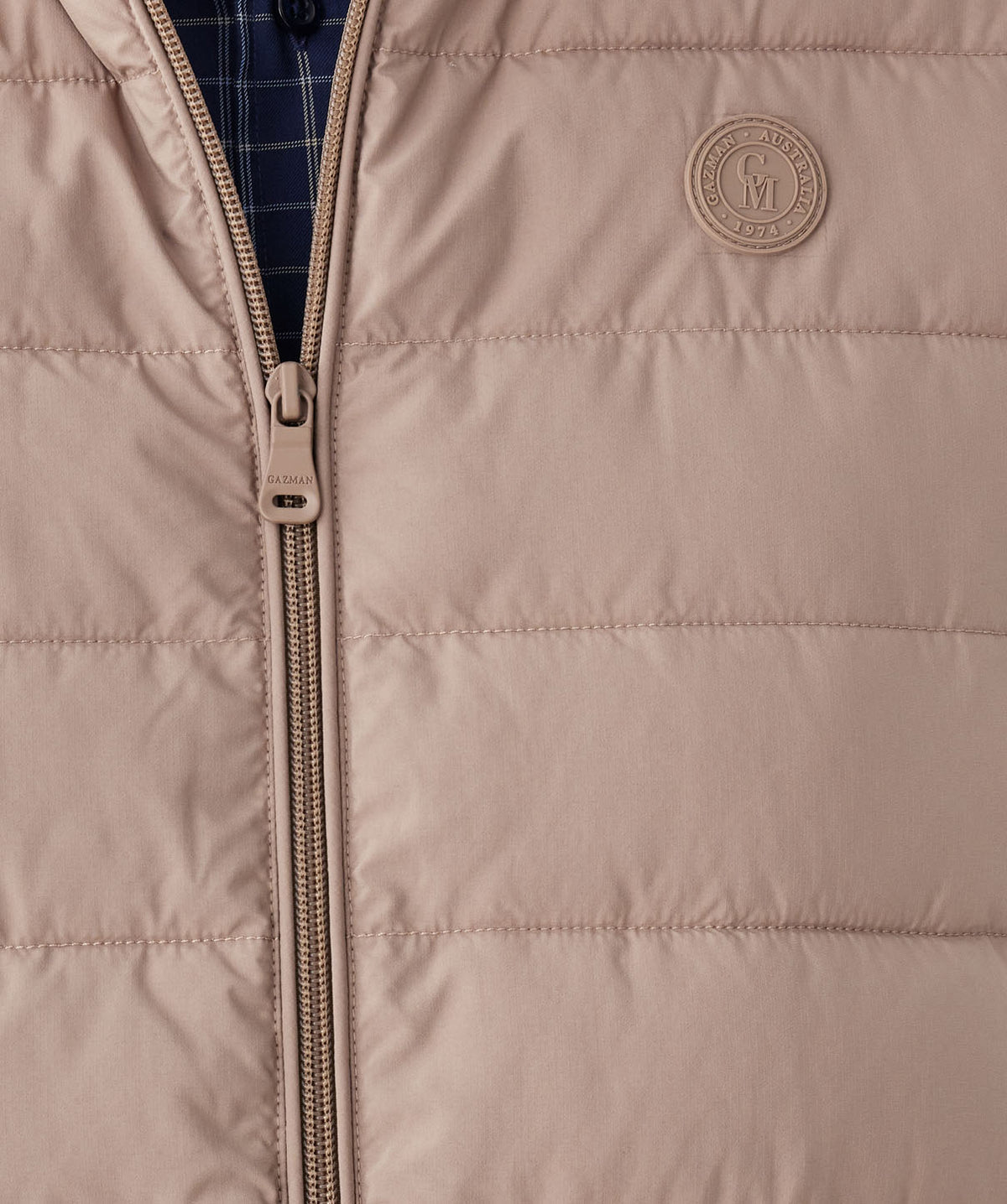 Lightweight Puffer Vest - Taupe-GAZMAN