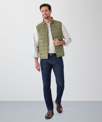 Lightweight Puffer Vest - Khaki-GAZMAN