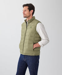 Lightweight Puffer Vest - Khaki-GAZMAN