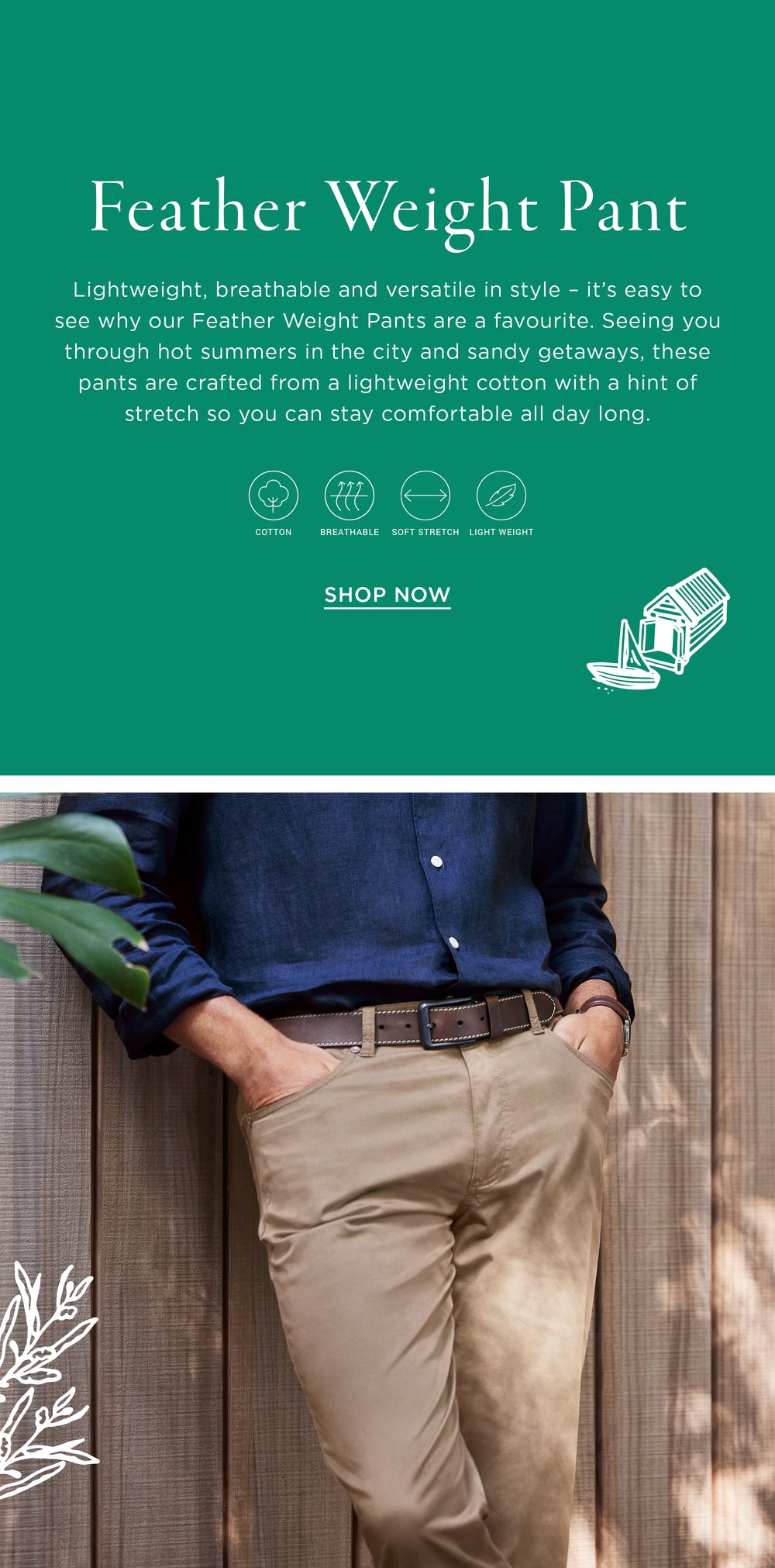 Men's lightweight Business pants